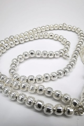 Omar Silver El İşi Telkari Gümüş 99 Tesbih Doksandokuz Yuvarlak N11.10109