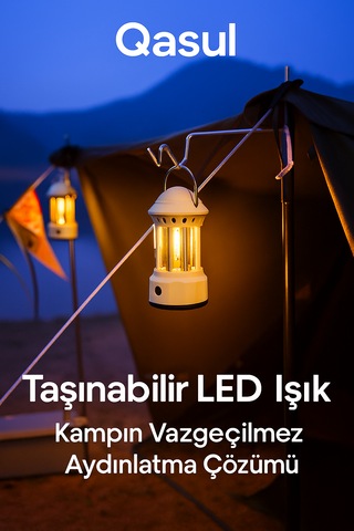 Yh09 Taşınabilir Led Işık 3 Kademeli Işık Modu 3w Güç Çıkışı