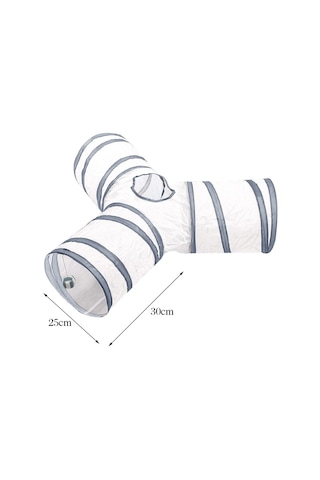 Üç Kanallı Uzun Kedi Oyun Tüneli 25 x 30 CM