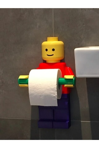 Tuvalet Kağıdı Tutucu Tuvalet Kağıtlığı - Büyük Boy -lego Adam Tuvalet Kağıdı Tutucu