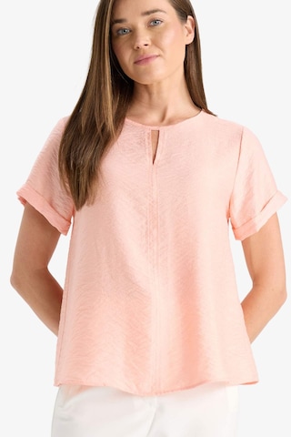 Defacto Regular Fit Yuvarlak Yaka Kısa Kollu Bluz C8831ax25smpn339 Pembe