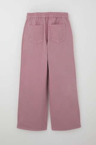 Breeze Kız Çocuk Gabardin Pantolon Geniş Paça Beli Lastikli 5-9 Yaş, Gülkurusu Gülkurusu