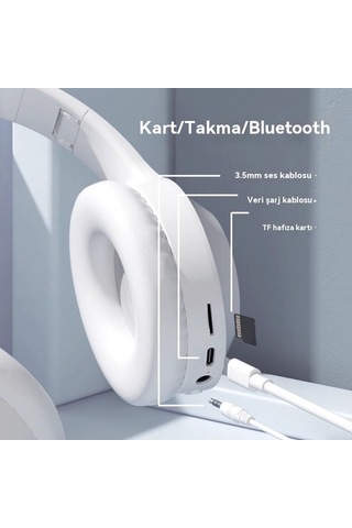 Aurora Kulaklıklıkablosuz Mavi-beyaz