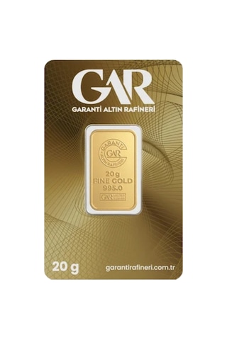 1 Adet 20 Gr 24 Ayar Altın 995 Gar