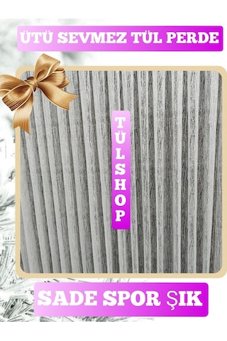 Tül Perde Spor Desenli Örme Tül Uygun Fiyatlı Ütü Sevmez Tül (309013537)