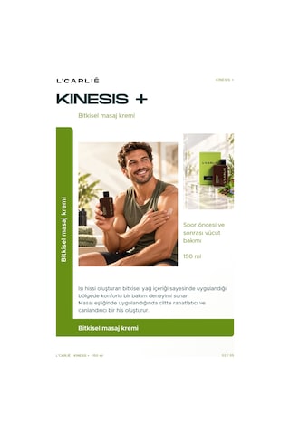 L'carlıe Kinesis+ Sporcu Bakım Kremi Masaj 150 Ml