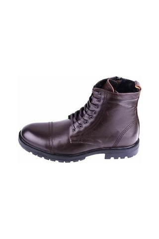 King Shoes Büyük Numara Erkek Bot Fk66823 Kahverengi