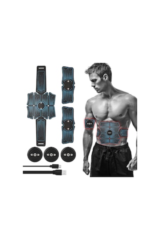 Leezsing Kas Eğitmeni Karın Kası Elektrostimülasyon Çok Fonksiyonlu Fitness Aksesuarları Abs Şekillendirici Masaj Pedi Ev Spor Salonu Karın Kol Bacak Mas-614 Çok Renkli