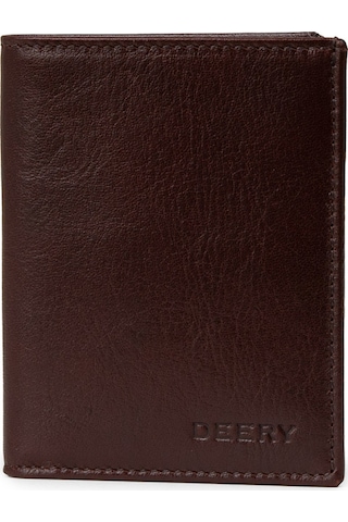 Deery Hakiki Deri Kahverengi Dikey Erkek Cüzdanı - 00216mkhvz01 Kahverengi