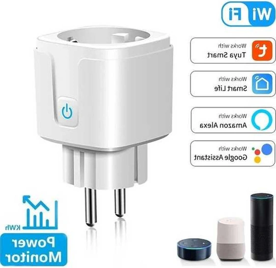 Fastbuy 16a Akıllı Priz Wifi Fiş Akıllı Güç İzleme Çıkışı Ac110-240v 1 Adet 1 Adet