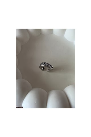 Gümüş Renk Ear Cuff Gümüş