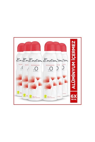 Emotion Romance Kadın Sprey Deodorant 6 x 150 ML