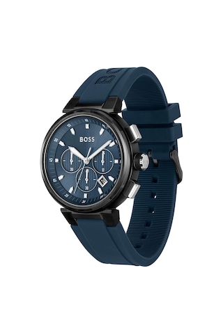 Hugo Boss HB1513998 Silikon Mavi 44 mm Erkek Kol Saati