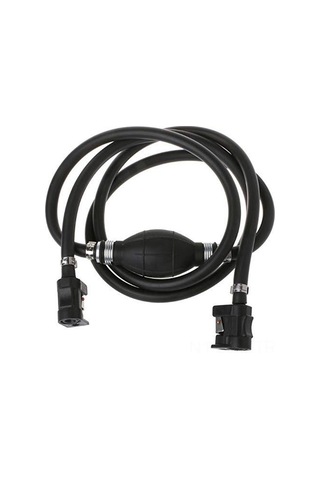 Lemestar Motosiklet Motoru Yakıt Tankı Bağlantı Seti - 8mm Siyah Kauçuk Hortum Toplam Uzunluk 2.1m, Ağırlık 365g