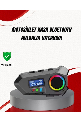 Suya Dayanıklı Bluetooth İnterkom 5.4 Hoparlör 500mah Batarya Ve Fm Radyo Özellikli 44031136
