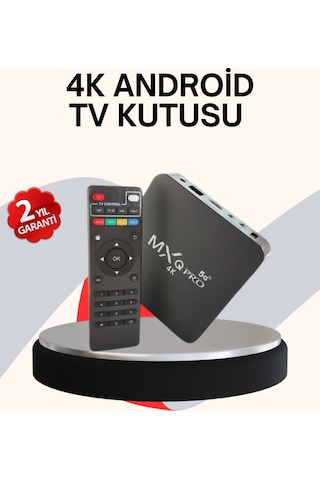 4k Android Tv Box Akıllı Medya Oynatıcı, 2gb Ram, 16gb Hafıza, Wi-fi Destekli