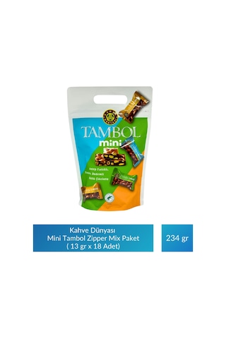 Kahve Dünyası Mini Tambol Zipper Mix Paket 13 Gr X 18 Adet X 2 Paket