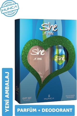 She Cool Kadın Parfüm Seti 50 Ml Edt & 150 Ml Deodorant Çiçek