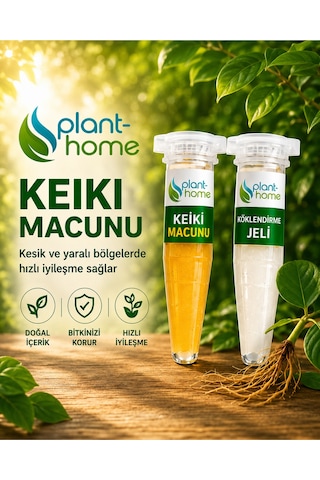 Bitki Bakım Seti 4'lü Keiki Macunu + Köklendirme Jeli + Bloom + Power Mix Bitki Besini / 1 Adet 0.75 Lt 12 Pot Üretim Saksısı Hediye 1 L