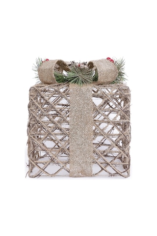Yargıcı Işıklı Yılbaşı Süsü 25x25x25 Cm 25knha1124t St