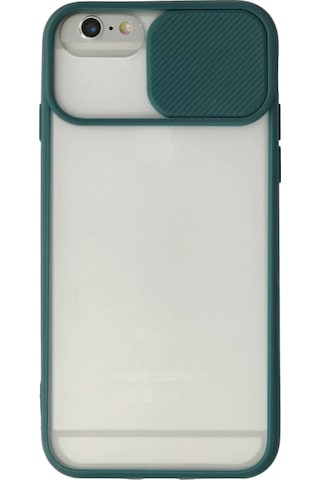Newface Apple Apple iPhone Uyumlu  6 Plus Kılıf Palm Buzlu Kamera Sürgülü Silikon - Yeşil