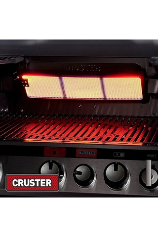 Uniq Pro 3 Ik Kitchen Cruster Gazlı Mangal Ve Fırın 24,9 Kw Siyah