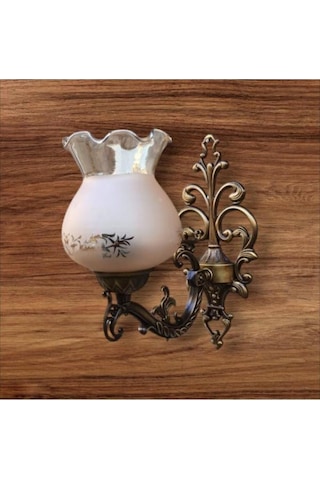 Tekli Elbe Aplik Eskitme Bal Rengi Camlı Kahverengi