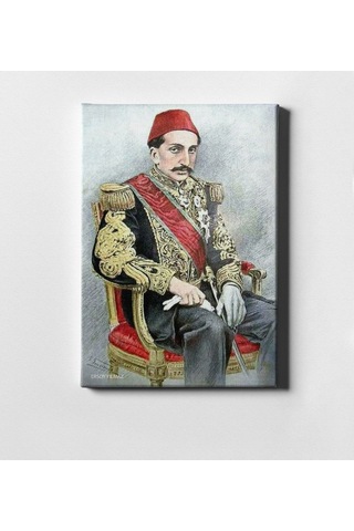 Kişiye Özel Sultan Iı Abdülhamit Han Kanvas Tablo (50 X 70 Cm.) 6