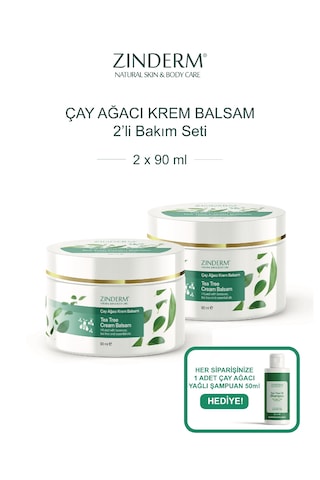 Çay Ağacı Yağı Kremi, Balsamı 2 Adet X 90 Ml