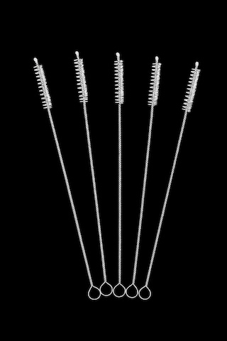 Falconetti 5 Adet Beyaz 6 Mm Pipo Temizlik Ve Pipet Kamış Temizleme Fırçası