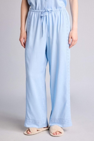 Defacto Regular Fıt Uzun Boy Dokuma Pijama Alt G4372ax26spbe745 Mavi-be745