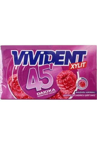 Vivident Cüzdan Sakız 45 Dakika Ahududu Aromalı 18 x 26 G