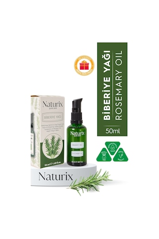 Biberiye Yağı %100 Doğal Dökülme Karşıtı, Saç Uzamasını Ve Kepek  - 50 Ml
