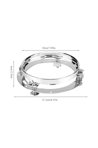 Yaozixa 7 İnç Çelik Far Tutucu, Jip Wrangler/bj40/atv İçin Dayanıklı, Titreşim Azaltıcı, Led Far Sabitleyici