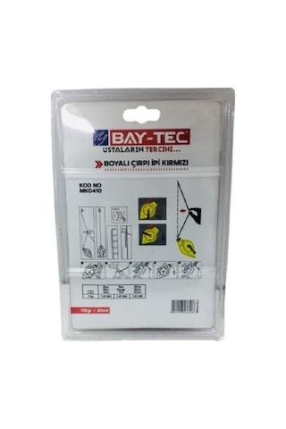 Bay-Tec Mk0410 Boyalı Çırpı İpi Seti Kırmızı 30 M 115 G