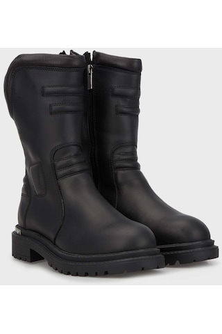 Harley Davidson Bayan Bot 021z100571 Black Deri Siyah Deri