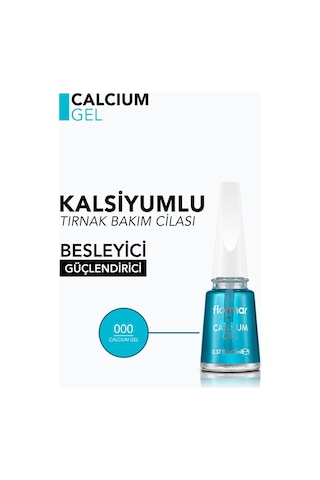 Flormar Kalsiyum İçeren Tırnak Bakım Cilası & Oje Bazı - Calcium Gel - 000 - 8690604560486