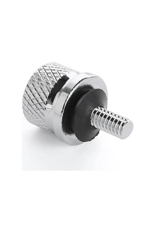 Yaozixa Harley Davidson 1996-2016 Modelleri İçin 1/4inc-20 Dişli, Alüminyum Kaplama, Araçsız Kurulum Arka Koltuk Somunu Gümüş