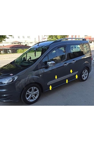 Woc Chrome Ford Tourneo Courier Krom Yan Kapı Çıtası 2014 Sonrası