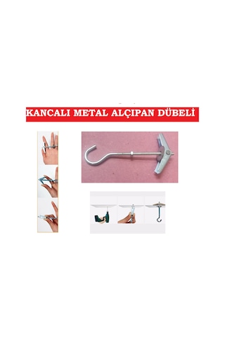 Alçıpan Dübeli Kancalı Metal  8 ADET Boşluk Dübeli  Paraşüt Dübel