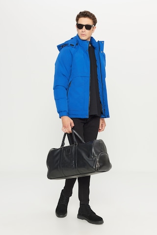 AC&Co / Altınyıldız Classics Erkek Saks Standart Fit Normal Kesim Kapüşonlu Dik Yaka Yan Cepli Casual Mont Saks