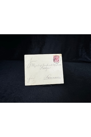 Deutsches Reich 1894 Yılında Alman İmparatorluğu Döneminde Postadan Geçmiş Zarf Reichspost 10 Pfennig Pullu