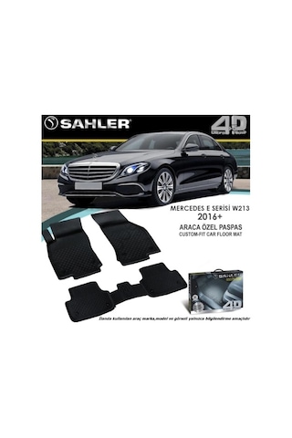 Sahler Mercedes W213 E200 2019 Havuzlu Paspas 4.5D Tam Uyumlu