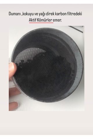 Aspiratör Davlumbazın Çıkışına Takılan Karbon Filtre