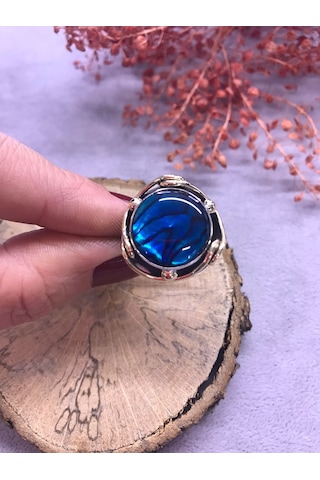 Okyanus Sedefi Gümüş Set 925 Ayar Doğal Taş