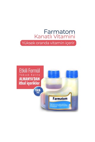 Munich Vet Farmatom Kanatlı Hayvanlar İçin Vitamin Desteği 125 ML