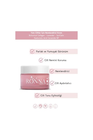 Ronna Beauty Moisturizing Nemlendirici ve Onarıcı Cilt Bakım Kremi 50 ML