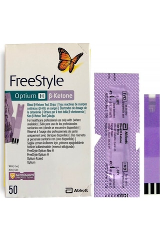 Keton Kiti Free Style Test Strips Optium H B Keton Test Çubuğu 50