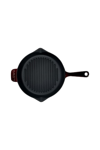 Lava Demir Döküm Majolika Mor 28 CM Izgara Tava Lvygt28prp