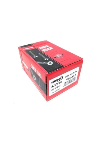 3.5x30 Sunta Vidası Çinko 1000 Adet 3.5 x 030 MM 3.5x30 Sunta Vidası Çinko 1000 Adet 3.5 x 030 MM